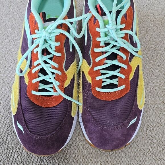 Saucony 3D Grid Hurricane Trailian Colorful Unisex Sneaker Shoes-Size 9.5 - Picture 7 of 14